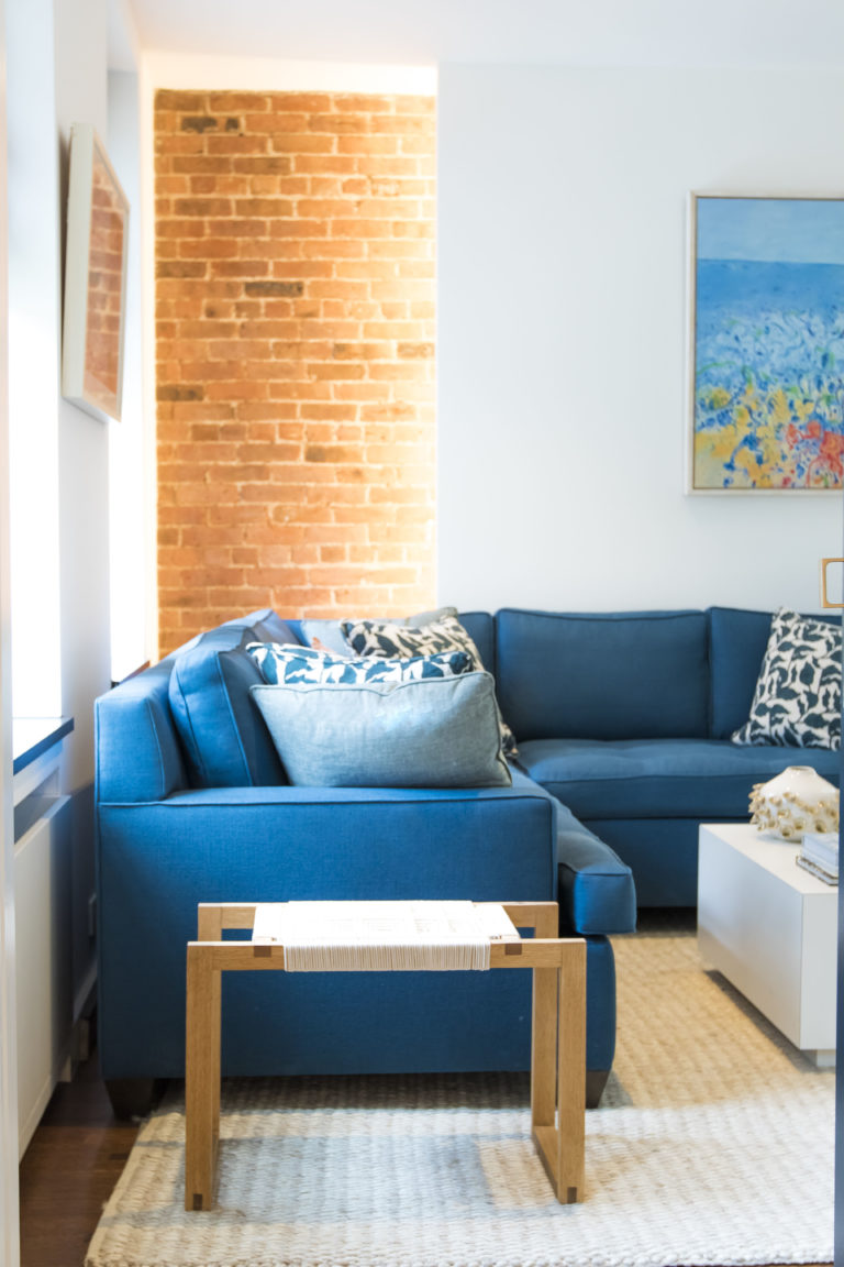 New York Modern Couch Closeup Interior Design by Jill Howard Design Studio